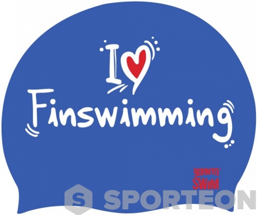 Плувна шапка BornToSwim I Love Finswimming Cap