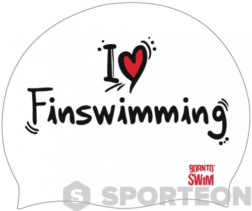 Плувна шапка BornToSwim I Love Finswimming Cap