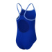 Speedo Plastisol Placement Thinstrap Girls True Cobalt/Curious Blue/Disco Peach