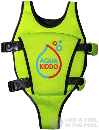 Детска плувна жилетка AquaKiddo Swim Vest Green