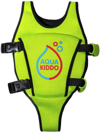 Детска плувна жилетка AquaKiddo Swim Vest Green