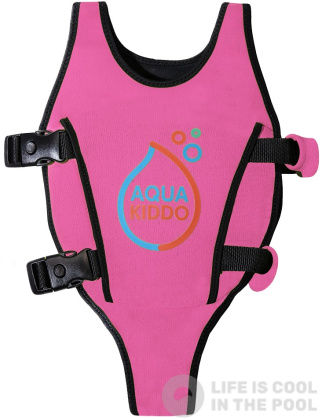 Детска плувна жилетка AquaKiddo Swim Vest Pink