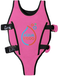 Детска плувна жилетка AquaKiddo Swim Vest Pink