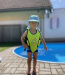 Детска плувна жилетка AquaKiddo Swim Vest Green