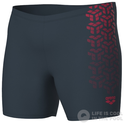 Arena Kikko V Swim Mid Jammer Asphalt/Red