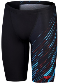 Speedo Hyperboom V-Cut Jammer Black/Picton Blue/Siren Red