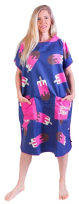 Пончо BornToSwim Ice Cream Poncho Blue/Pink